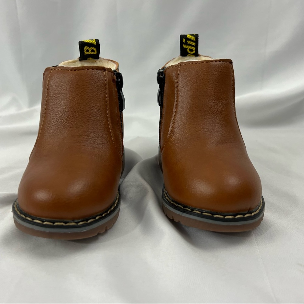 Baby Brown Leather Boots Size 21 (US 5.5 in little kids)